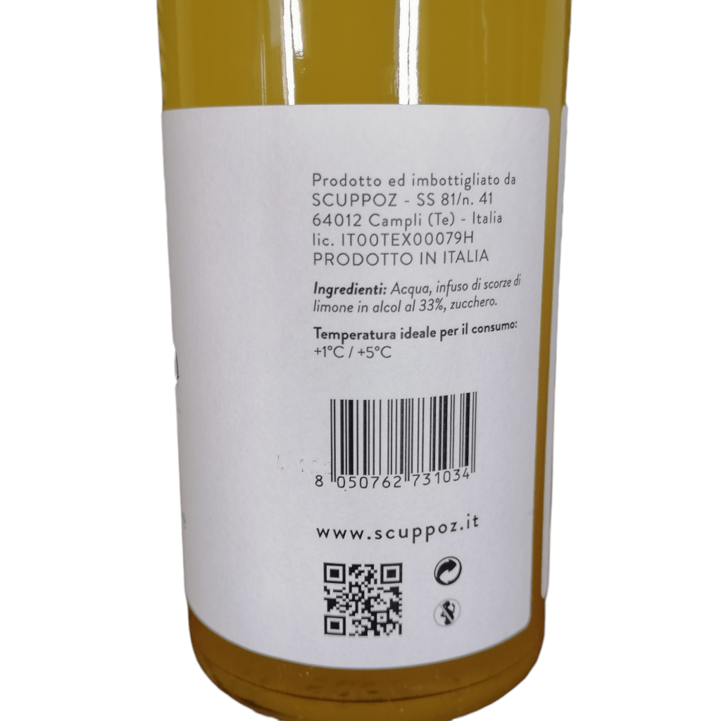 Limoncello Abruzzese Con Limoni Della Costa Dei Trabocchi Piccioni La